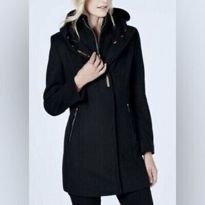 Details women’s fashion Hooded Zip Up jacket black size XL NWT